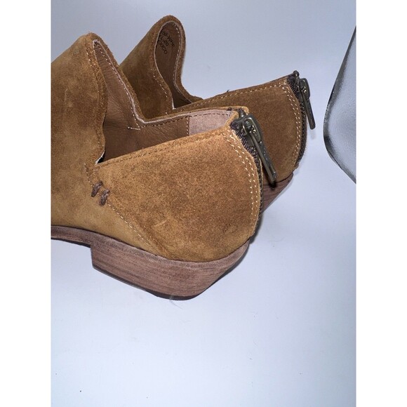 Frye Carson Shootie Ankle Bootie Womens Sz 7M brown Suede Leather Western Boho - Picture 4 of 11